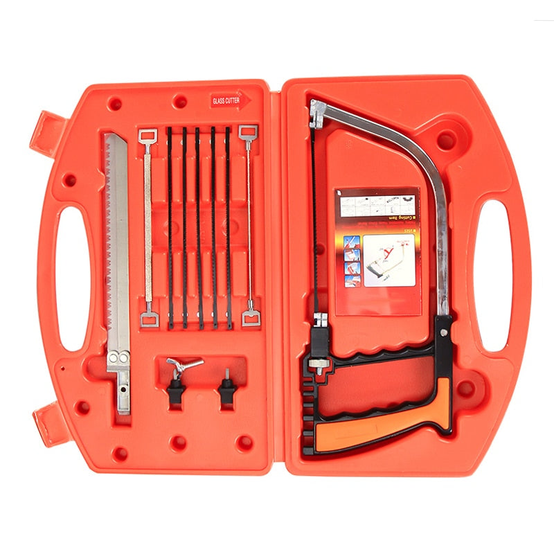 12 in 1 Saw Multifunction Saw Metal Wood Glass Saw Kit 9 Blades