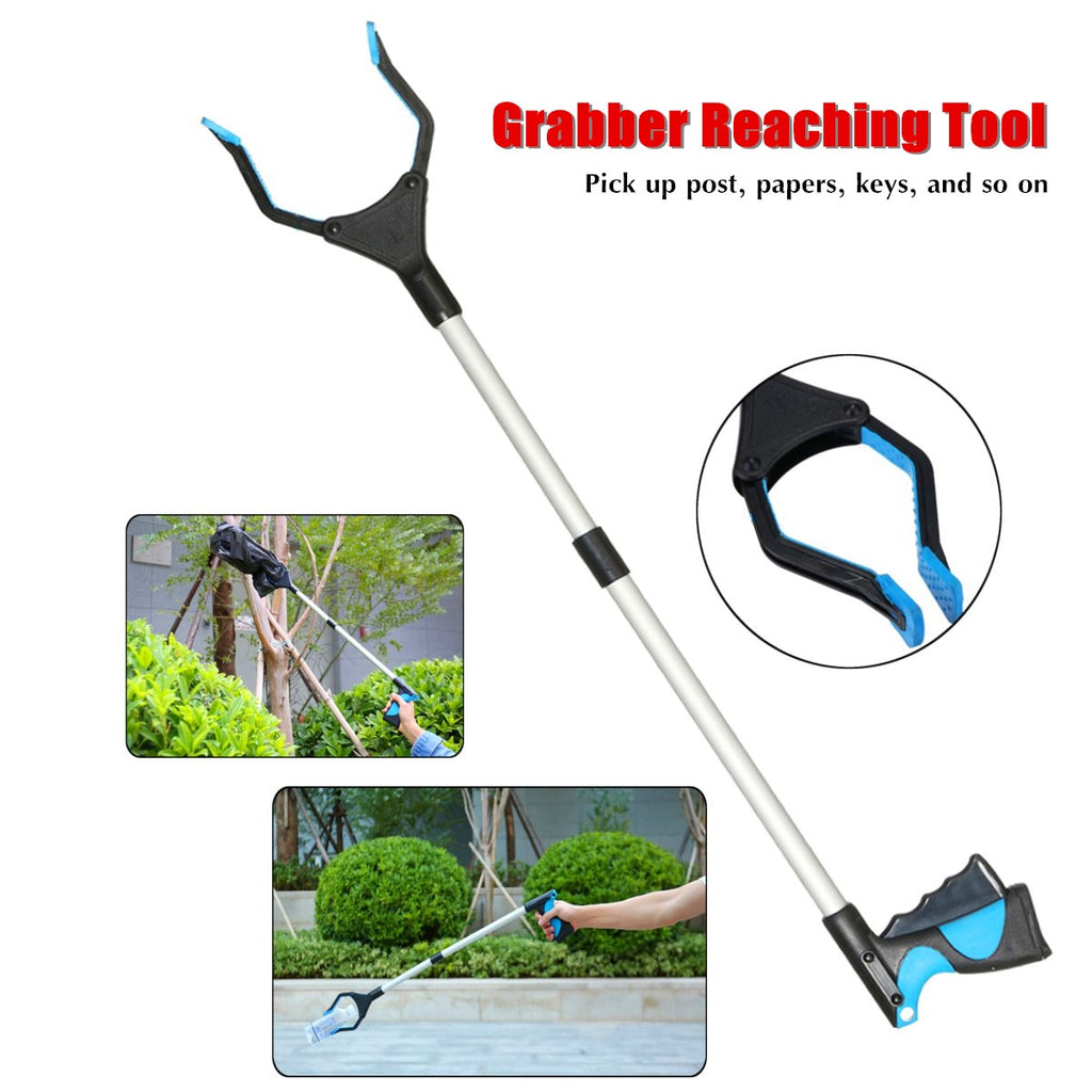 32 inch Pick Up Grabber Garbage Clip Pickup Device Sanitation Rubbish Foldable