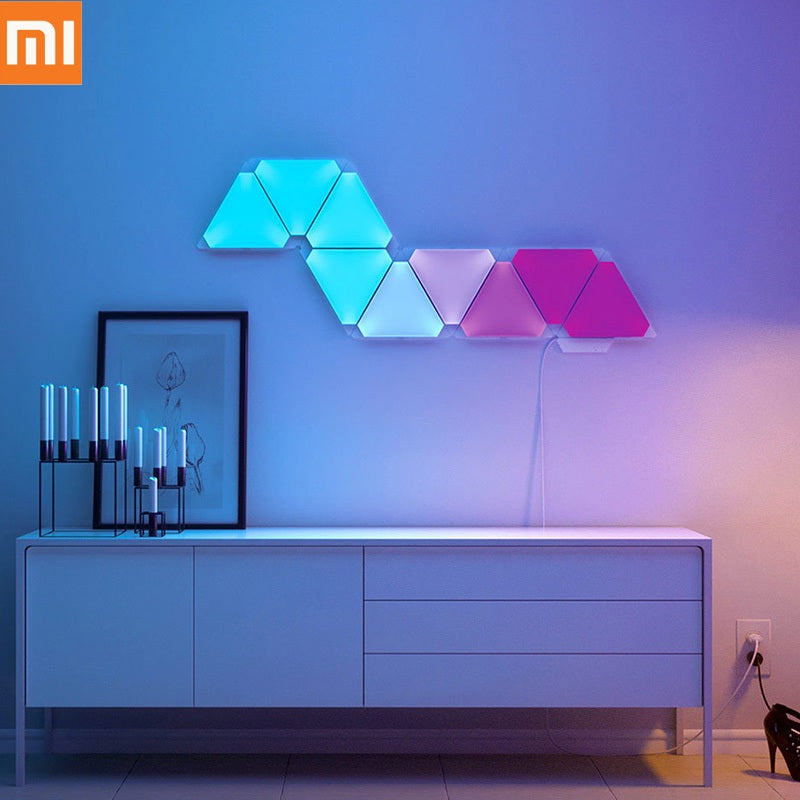 Xiaomi Youpin Nanoleaf Green Noble Smart Light Kit 4PCS Wifi APP Voice Remote Control Colorful Smart Light Panel Updated Version