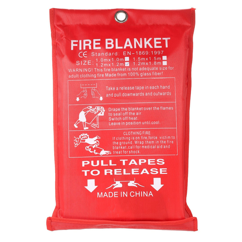 1M x 1M Blanket Fiberglass Fire Flame Retardant Survival For Emergency