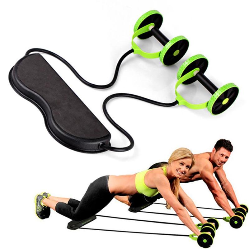 Power Wheel Ab Roller Gym Muscle Exercise Equipment Double Wheel Abdominal